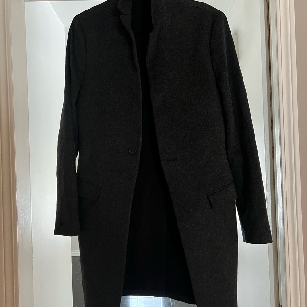 All saints men’s wool long coat